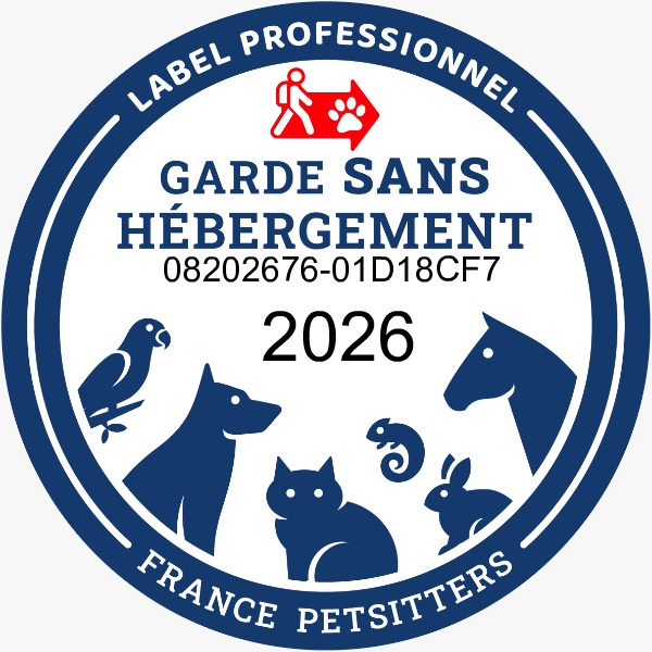 Label professionnel Garde sans hébergement — France Petsitters
